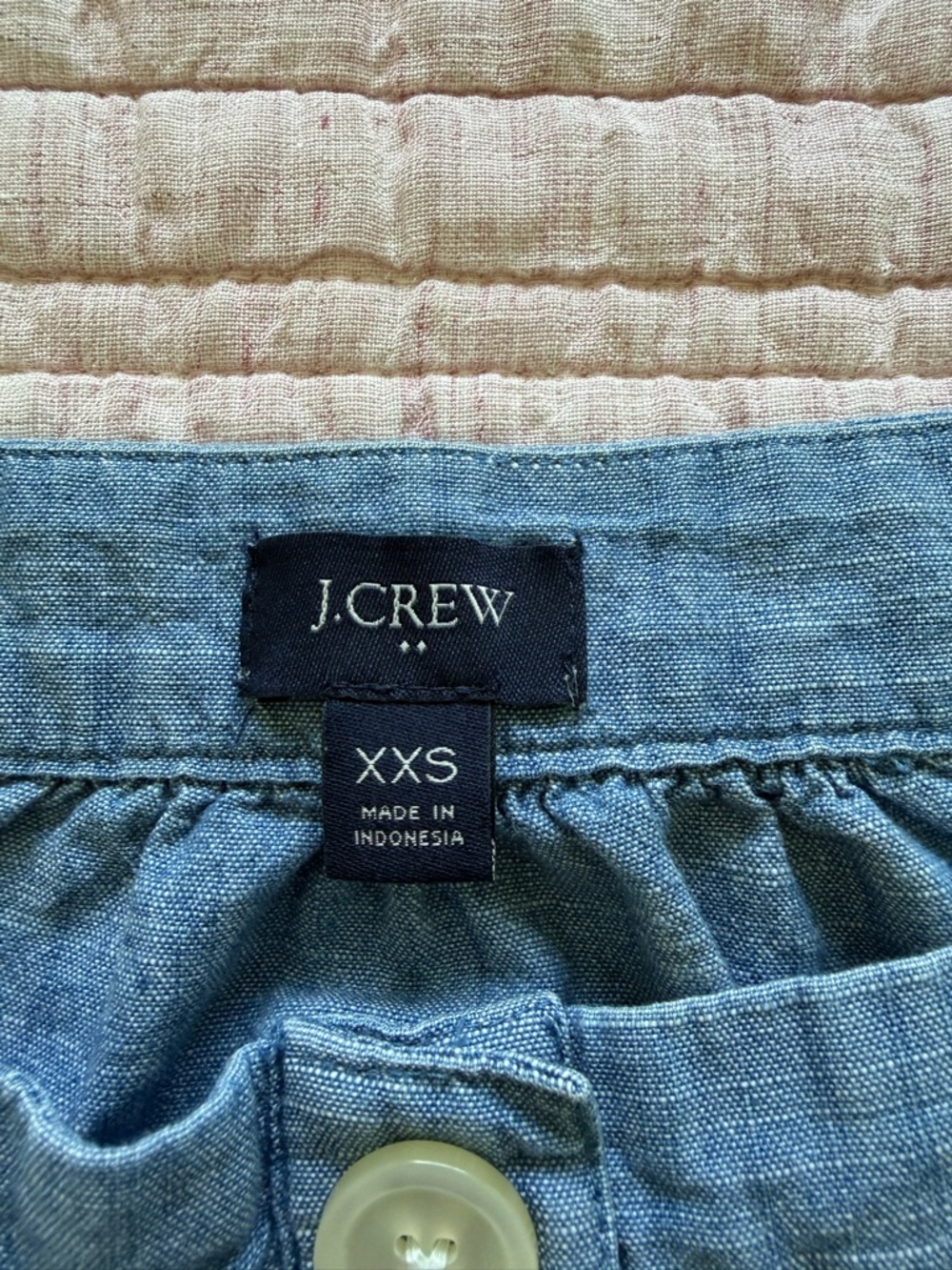 J.Crew 100% Cotton Chambray Top – Size XXS - Picture 5 of 6